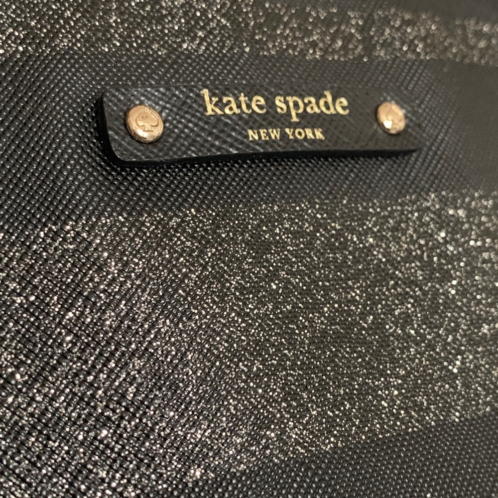 Kate Spade ♠️ Black & Silver Haven Lane Large Tote